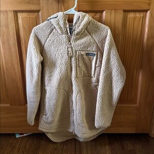 Columbia Tan Sherpa Jacket w/hood